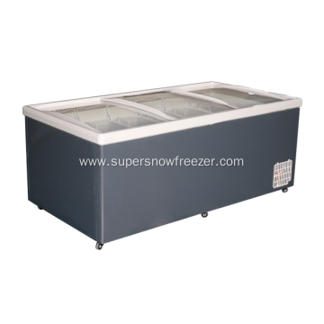 convenience store European large volume deep chest freezer